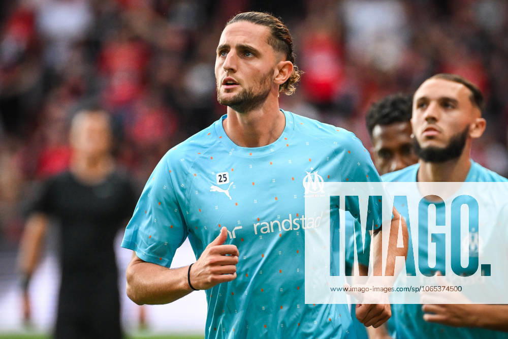 Adrien RABIOT of Marseille during the Ligue 1 match between Stade Rennais (Rennes) and Olympique de Marseille (OM) at Roazhon Park on August 15, 2025 in Rennes, France. Rennes France - ZUMAm308 20250815_zsp_m308_109