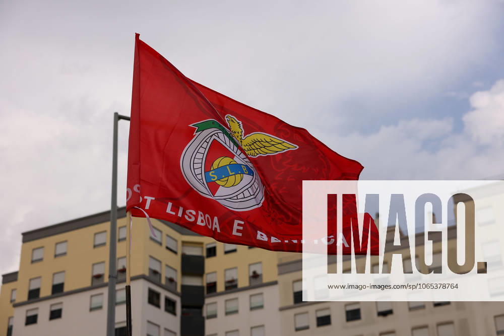 Portugal, Lisbon 2025 08 12 second leg third qualifying round Uefa Champions League 2025 26 , S L Benfica OGC Nice v l , symbol photo, symbol image S L Benfica flag