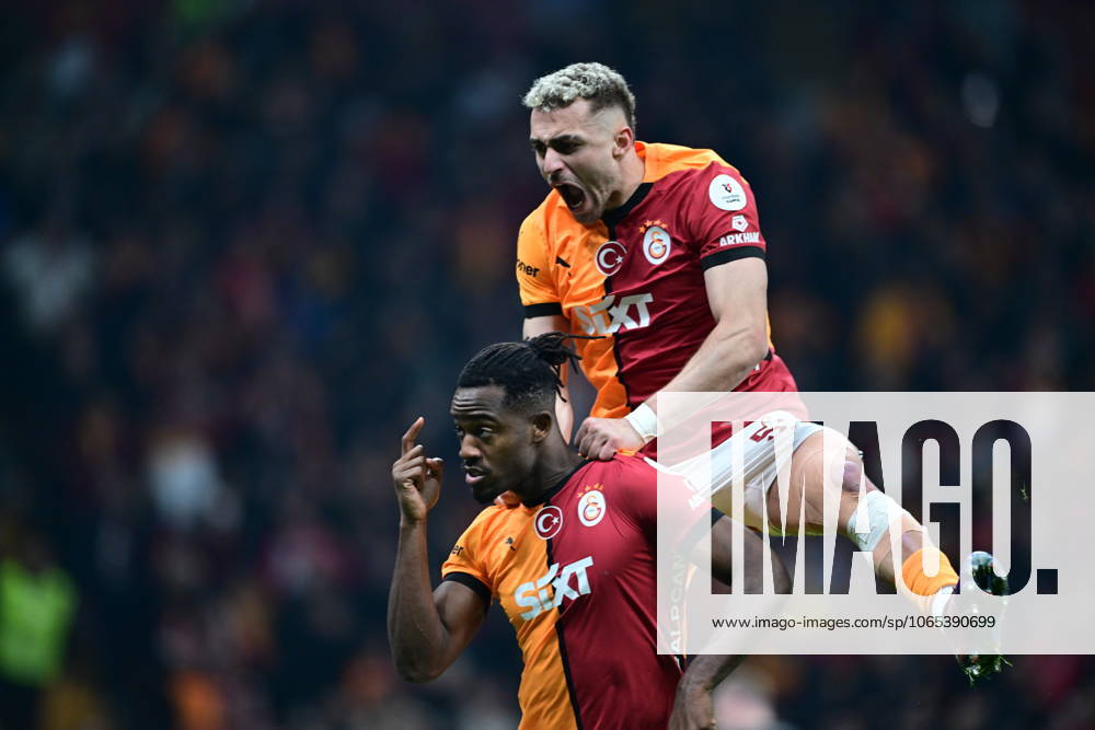 Galatasaray v Trabzonspor - Turkish Super Lig ISTANBUL, TURKIYE - DECEMBER 16: Michy Batshuayi of Galatasaray celebrates after scoring a goal during the Turkish Super Lig week 16 football match between Galatasaray and Trabzonspor at RAMS Park in Istanbul, Turkiye on December 16, 2024. Istanbul Turkey. Editorial use only. Please get in touch for any other usage.