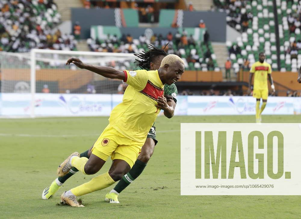 Nigeria v Angola - Africa Cup of Nations ABIDJAN, IVORY COAST - FEBRUARY 02: Gilberto of Angola in action during the Africa Cup of Nations quarterfinal match between Nigeria and Angola at Felix Houphouet Boigny Stadium in Abidjan, Ivory Coast on February 02, 2024. Côte d Ivoire World. Editorial use only. Please get in touch for any other usage.