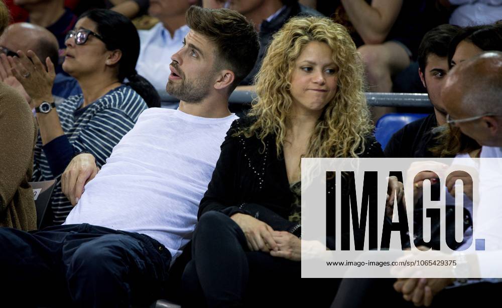Colombian singer Shakira BARCELONA, SPAIN - ARCHIVE: A file photo dates April 17, 2015 shows Colombian singer, songwriter, dancer and actress Shakira and her ex-husband Gerard Pique are seen during Turkish Airlines Euroleague playoffs round 2 basketball match between FC Barcelona, Barca and Olympiacos at Palau Blau Grana in Barcelona, Spain. Shakira celebrates her 47th birthday on February 2nd. Spain World. Editorial use only. Please get in touch for any other usage.