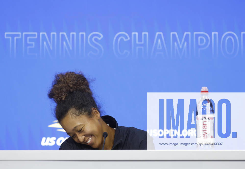 Naomi Osaka of Japan speaks at a press conference, PK, Pressekonferenz in Arthur Ashe Stadium at the 2025 US Open Tennis Championship at the USTA Billie Jean King National Tennis Center in New York City on Saturday, August 23, 2025 in New York City. NYP20250823116 JOHNxANGELILLO