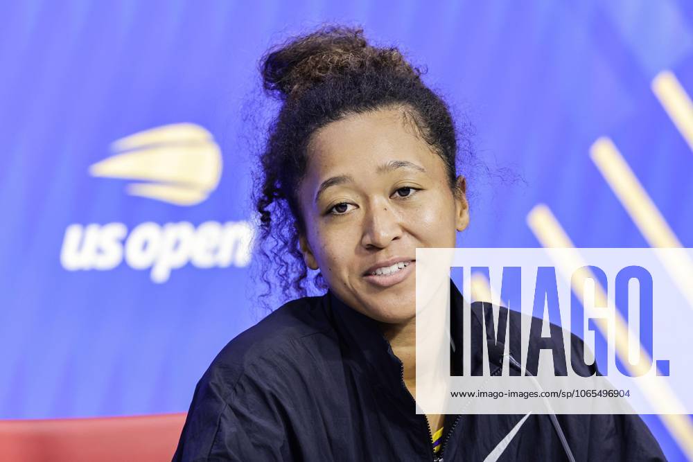 Tennis: U.S. Open Japan s Naomi Osaka attends a press conference, PK, Pressekonferenz in New York on Aug. 23, 2025, ahead of the U.S. Open tennis championships starting on Aug. 24. A14AA0004781494P