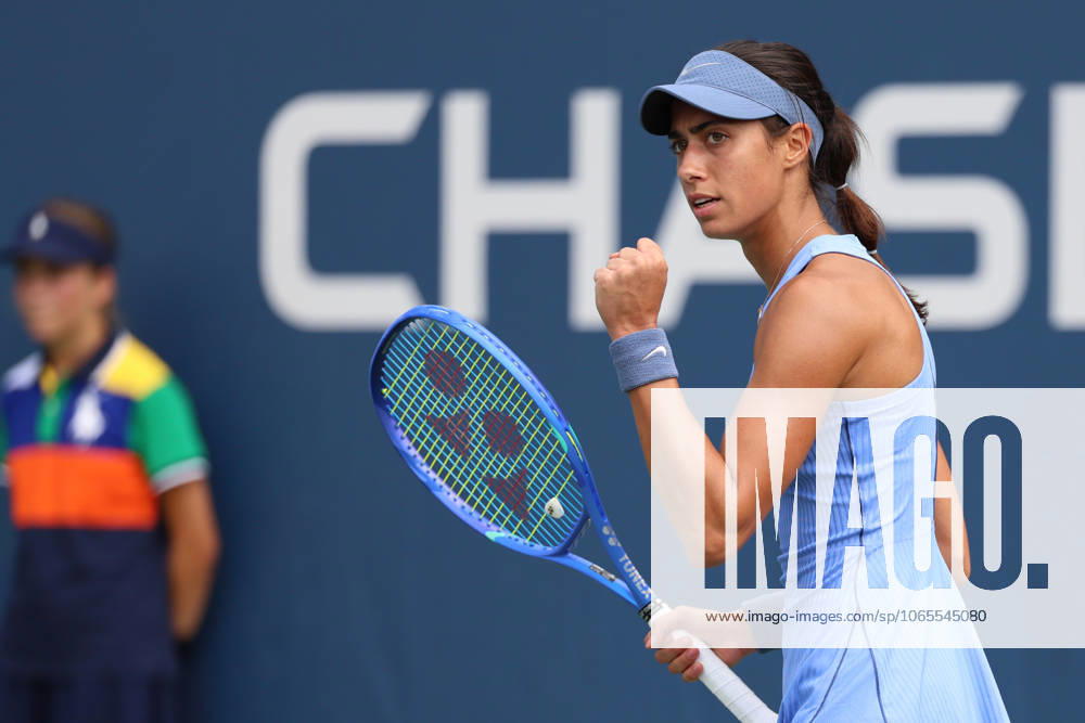OLGA DANILOVIC of Serbia during the match against M. Uchijima of Japan in the first round of US Open 2025 at the USTA Billie Jean King National Tennis Center. Queens, New York City. New York City United States - ZUMAc278 20250824_zsp_c278_017