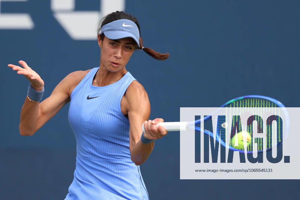 OLGA DANILOVIC of Serbia during the match against M. Uchijima of Japan in the first round of US Open 2025 at the USTA Billie Jean King National Tennis Center. Queens, New York City. New York City United States - ZUMAc278 20250824_zsp_c278_016