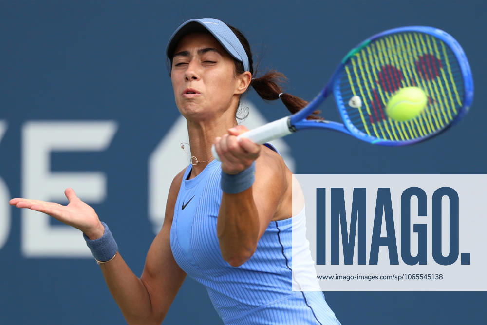 OLGA DANILOVIC of Serbia during the match against M. Uchijima of Japan in the first round of US Open 2025 at the USTA Billie Jean King National Tennis Center. Queens, New York City. New York City United States - ZUMAc278 20250824_zsp_c278_018