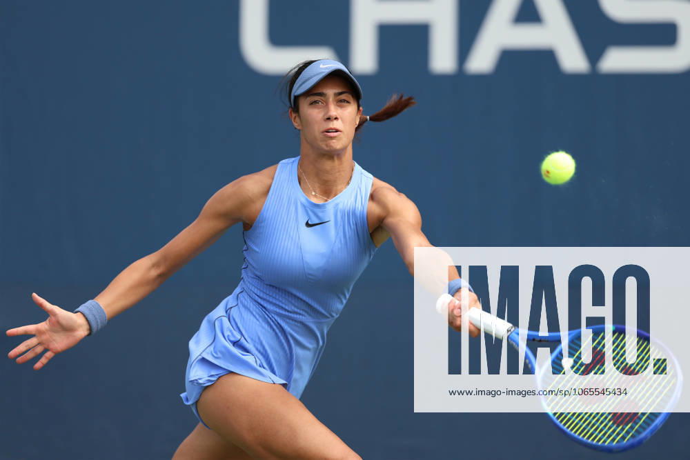 OLGA DANILOVIC of Serbia during the match against M. Uchijima of Japan in the first round of US Open 2025 at the USTA Billie Jean King National Tennis Center. Queens, New York City. New York City United States - ZUMAc278 20250824_zsp_c278_028