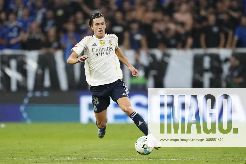 Real Oviedo v Real Madrid CF - LaLiga EA Sports Alvaro Carreras left-back of Real Madrid and Spain during the La Liga EA Sports match between Real Oviedo and Real Madrid CF at Carlos Tartiere on August 24, 2025 in Oviedo, Spain. Oviedo Spain