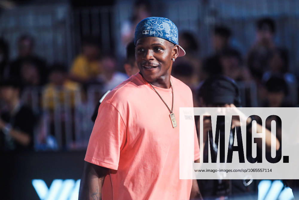 NBA, Basketball Herren, USA All-Star player Anthony Edwards attends an activity during his China tour on August 24, 2025 in Shanghai, China.