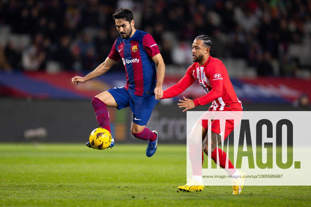 FC Barcelona, Barca v Atletico de Madrid: LaLiga BARCELONA, SPAIN - DEC 3: Ilkay Gundogan of FC Barcelona in action during the Spanish La Liga league football match between FC Barcelona vs Atletico de Madrid at the Lluis Companys stadium in Barcelona, Spain on December 3, 2023. Catalonia Spain. Editorial use only. Please get in touch for any other usage.