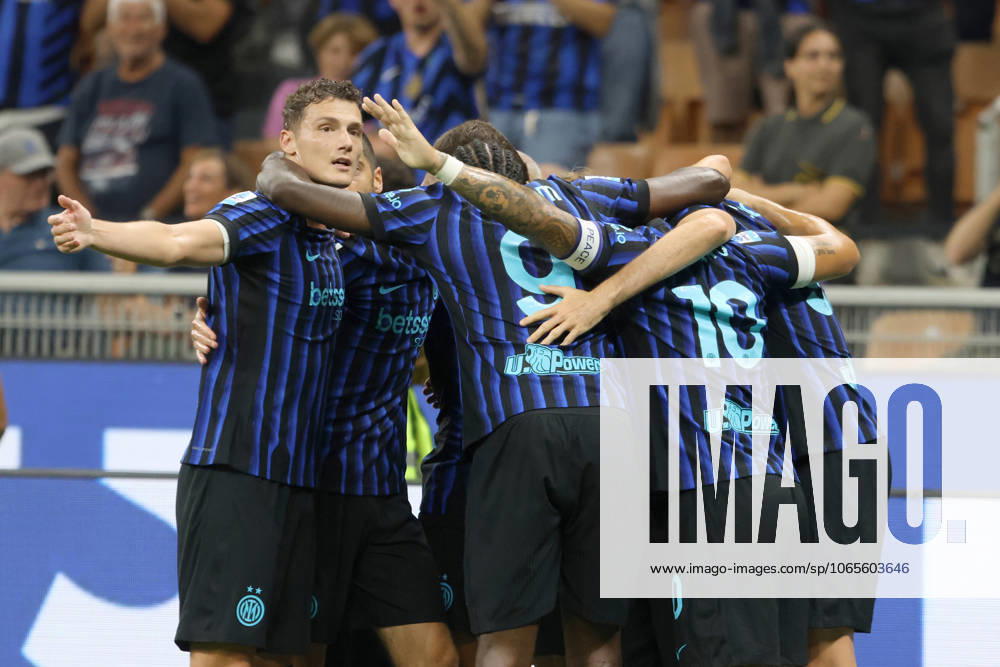 BENJAMIN PAVARD, Inter, Serie A, 2025-26, Inter vs Torino 5-0, 25-08-2025, Esultanza, Celebration, Jubel SERIE A 2025-26 INTER-TORINO 5-0