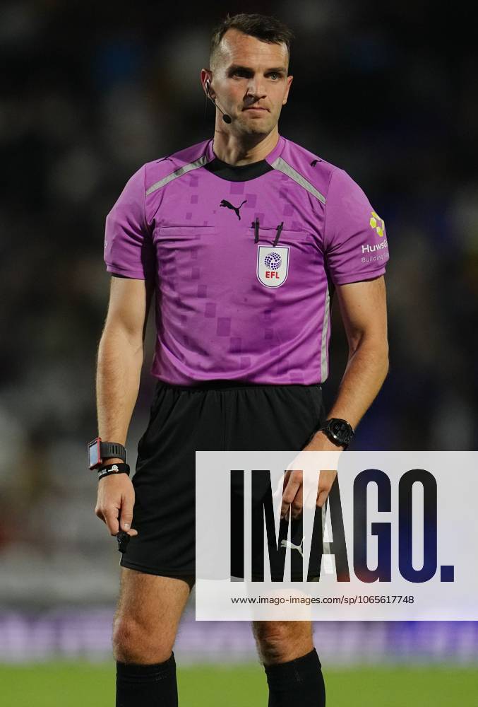Referee Benjamin Speedie Birmingham City v Port Vale, EFL Carabao Cup, Second Round, Football, St. Andrew s @ Knighthead Park, Birmingham, UK - 26 Aug 2025Birmingham St. Andrew s @ Knighthead Park United Kingdom