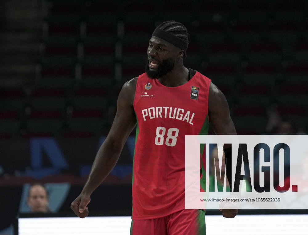 Czechia v Portugal - EuroBasket 2025 RIGA, LATVIA - AUGUST 27: Neemias Queta (88) of Portugal celebrates after he scores during the FIBA EuroBasket 2025 Group A basketball match between Czechia and Portugal at Arena Riga in Riga, Latvia on August 27, 2025. Esra Bilgin Anadolu Riga Latvia. Editorial use only. Please get in touch for any other usage.