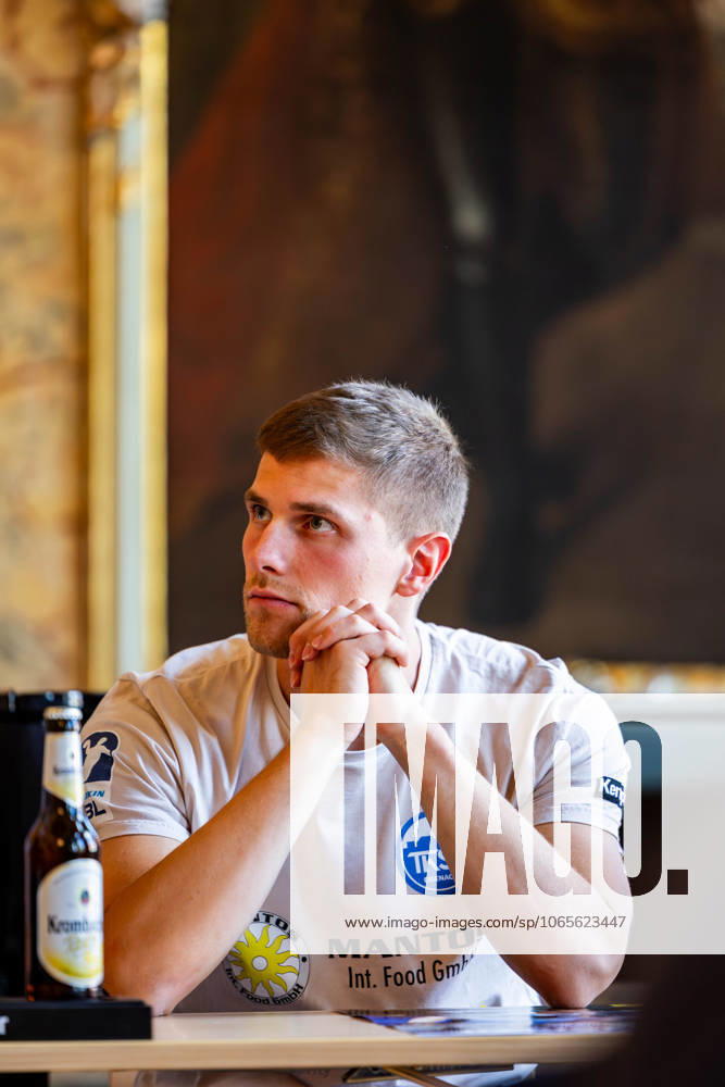 GER, Handball, Men, Season 25 26, Daikin 1 Bundesliga,Press conference of ThSV Eisenach before the first matchday against SC DHfK Leipzig Vincent Buechner ThSV Eisenach,74 99817 Eisenach Stadtschloss Eisenach Thueringen Germany