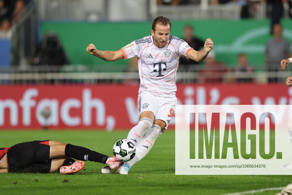 Soccer DFB Pokal 1 Round, SV Wehen Wiesbaden FC Bayern München, v l , Foul on Harry Kane FC Bayern München DFL DFB REGULATIONS PROHIBIT ANY USE OF PHOTOGRAPHS AS IMAGE SEQUENCES AND OR QUASI VIDEO