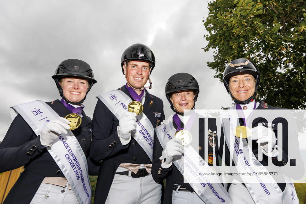 CROZET FRA FEI Dressage European Championship 2025, CROZET FRA FEI Dressage European Championship 2025 Team Deutschland, Team Germany HEMMER Katharina (GER), WERTH Isabell (GER), WANDRES Frederic (GER), KLIMKE Ingrid (GER) Grand Prix de Dressage Team Competition Crozet, Jiva Hill Stables August 28, 2025