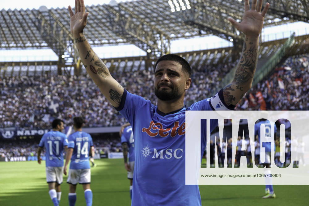 During the Italian Serie A Football match SSC Napoli vs FC Genoa on 15 May, 2022 at the Diego Armando Maradona Stadium in Naples..In picture: Lorenzo Insigne