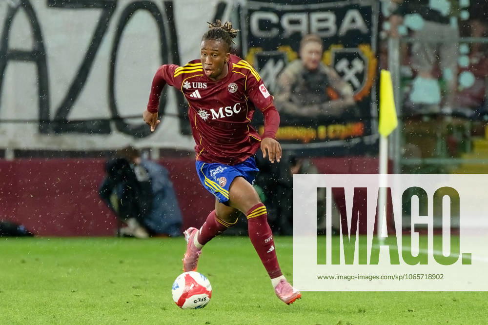 Geneva, Switzerland, August 28 2025 : Keyan Varela (29 Servette FC) in action (close up) during the UEFA Conference League Play-offs 2nd leg match between Servette FC and FC Shakhtar Donetsk at Stade de Geneve in Geneva, Switzerland (Giuseppe Velletri SPP)