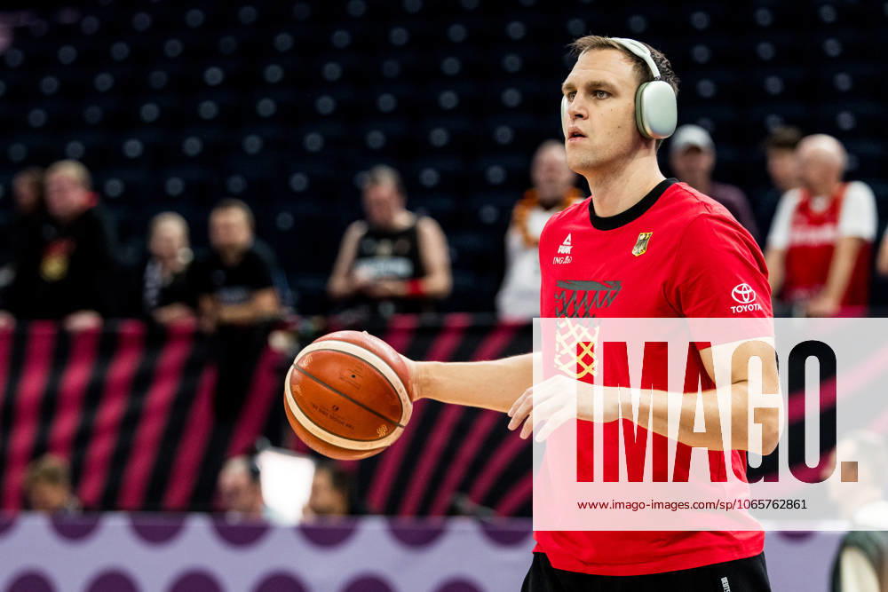 FIBA EuroBasket 2025 Lithuania Germany 30 08 2025 Johannes Voigtmann Germany, 7 in Warm Up FIBA EuroBasket 2025 Lithuania Germany, Tampere, Nokia Arena on 30 08 2025