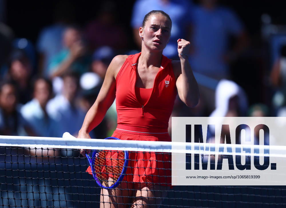 2025 US Open Tennis Championships, Day Seven, Billy Jean-King Tennis Centre, Flushing Meadows, New York, USA, 30 08 2025 Marta Kostyuk (UKR) celebrates during her third round match against Diane Parry (FRA) in the 2025 US Open at Flushing Meadows New York Billy Jean King Tennis Centre, Flushing Meadows New York USA