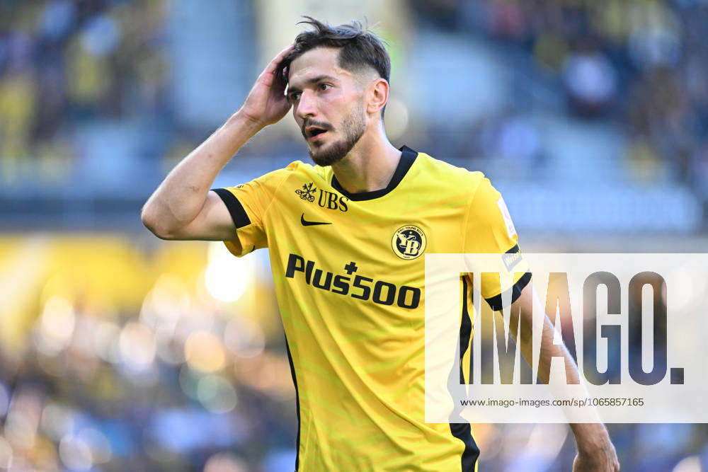 BERN, SWITZERLAND AUGUST 31 Armin Gigovic of Young Boys attempts a kick during the Swiss Super League match between BSC Young Boys and FC Lugano at Stadion Wankdorf on August 31, 2025 in Bern, Switzerland Bern Stadion Wankdorf Bern Switzerland