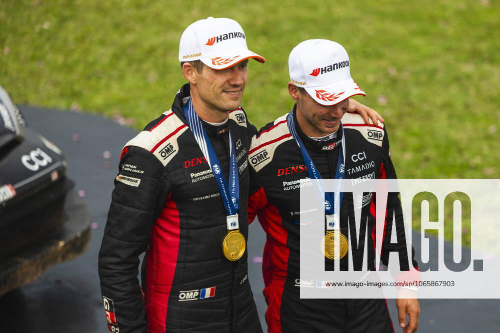 AUTO - WRC, Motorsport Rallye, WM - RALLY DEL PARAGUAY 2025 OGIER Sebastien, Toyota GR Yaris Rally1, portrait, LANDAIS Vincent, Toyota GR Yaris Rally1, portrait, podium, portrait during the 2025 Rally del Paraguay, 10th round of the 2025 WRC World Rally Car Championship, from August 28 to 31, 2025 at Encarnacion, Itapua, Paraguay - EncarnacionParaguay