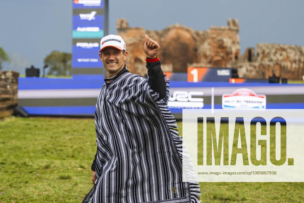 AUTO - WRC, Motorsport Rallye, WM - RALLY DEL PARAGUAY 2025 OGIER Sebastien, Toyota GR Yaris Rally1, portrait, podium, portrait during the 2025 Rally del Paraguay, 10th round of the 2025 WRC World Rally Car Championship, from August 28 to 31, 2025 at Encarnacion, Itapua, Paraguay - EncarnacionParaguay