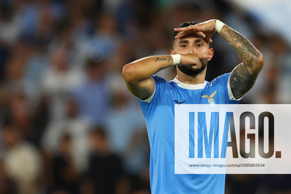 LazioÃ¢â‚¬â ¢s Taty Castellanos celebrates after scoring their third gol during Serie A soccer match SS Lazio - Hellas Verona at Stadio Olimpico on August 31, 2025 in Rome , Italy. Rome Italy - ZUMAl131 20250831_zsp_l131_012