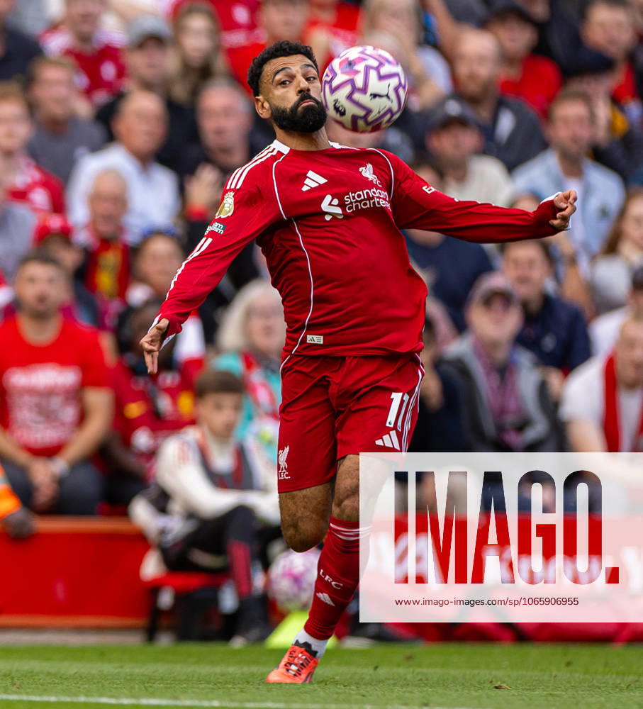 Football - FA Premier League - Liverpool FC v Arsenal FC LIVERPOOL, ENGLAND - Sunday, August 31, 2025: Liverpool s Mohamed Salah during the FA Premier League match between Liverpool FC and Arsenal FC at Anfield. Liverpool won 1-0. (Photo by David Rawcliffe Propaganda) LIVERPOOL Anfield MERSEYSIDE ENGLAND