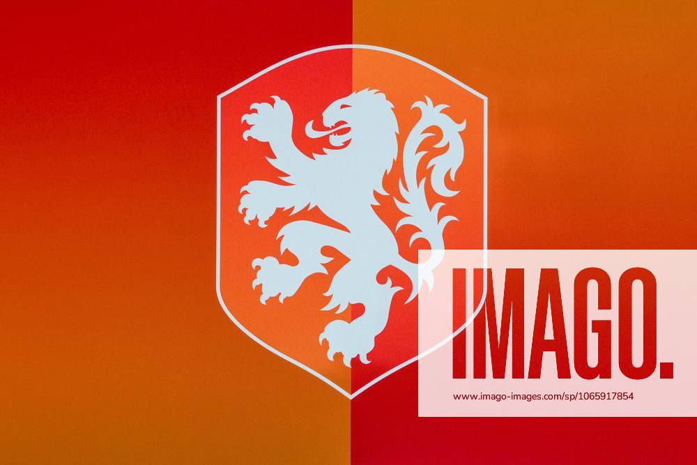 , KNVB Campus , season 2025 2026 , Dutch International football , Pressconference Netherlands , picture shows KNVB logo Pressconference Netherlands 01-09-2025 x30808903x