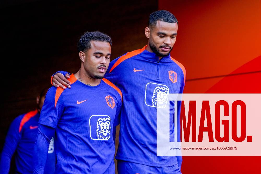 , KNVB Campus , season 2025 2026 , Dutch International football , Training session Netherlands , picture shows Netherlands player Justin Kluivert and Netherlands player Cody Gakpo Training session Netherlands 01-09-2025 x30810673x