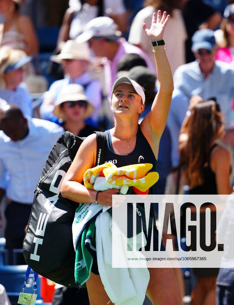 Barbora Krejcikova after her quarter final loss to Jessica Pegula 2025 US Open, Day Ten, USTA Billie Jean King National Tennis Center, New York, USA - 02 Sept 2025New York USTA Billie Jean King National T New York (NY) United States of America