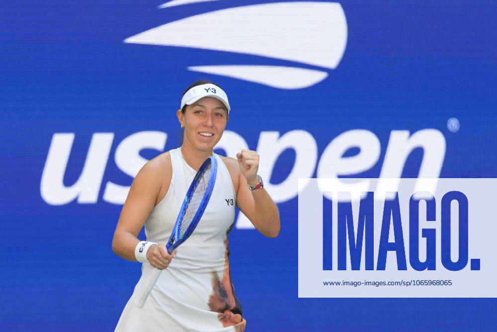 Jessica Pegula reacts after defeating Barbora Krejcikova on Day 10 of the 2025 US Open at USTA Billie Jean King National Tennis Center on Tuesday September 2, 2025 in the Flushing neighborhood of the Queens borough of New York City. JAVIER ROJAS PI Flushing Meadows USA - ZUMAp124 20250902_zaa_p124_001