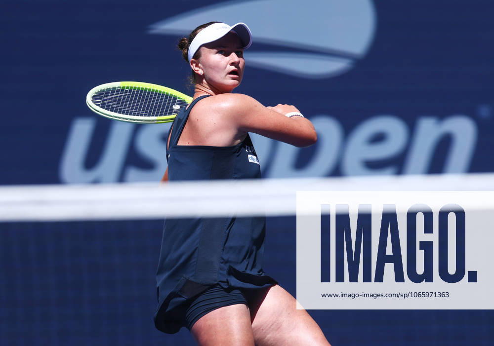 2025 US Open Tennis Championships, Day Ten, Billy Jean-King Tennis Centre, Flushing Meadows, New York, USA, 02 09 2025 Barbora Krejcikova (CZE) in action during her Quarter Final match against Jessica Pegula (USA) in the 2025 US Open at Flushing Meadows New York Billy Jean King Tennis Centre, Flushing Meadows New York USA