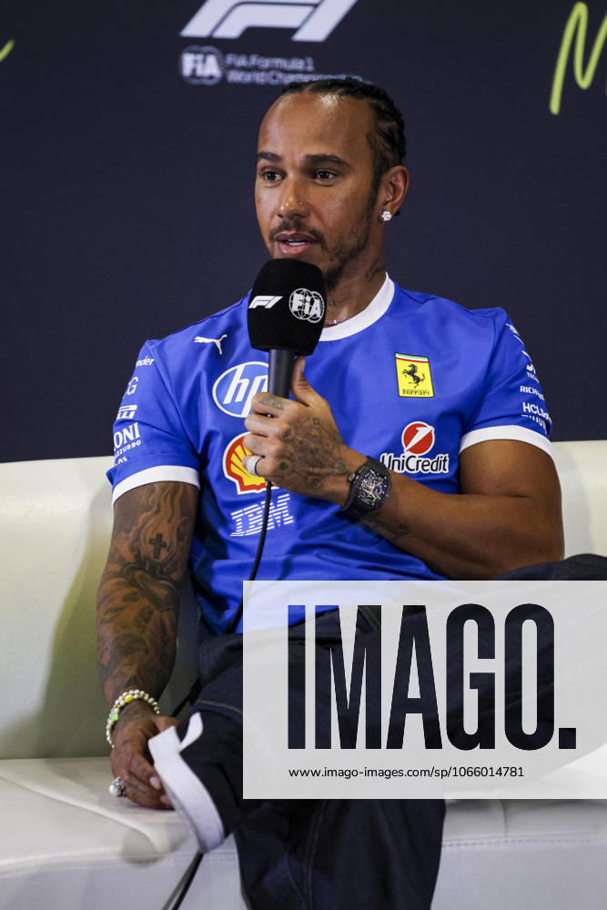 F1 - ITALIAN GRAND PRIX 2025 HAMILTON Lewis (gbr), Scuderia Ferrari SF-25, portrait press conference, PK, Pressekonferenz during the 2025 Formula 1 Pirelli Grand Premio dItalia, 2025 Italian Grand Prix, 16th round of the 2025 FIA Formula One World Championship, WM, Weltmeisterschaft from September 5 to 7, 2025 on the Autodromo Nazionale Monza, in Monza, Italy - MonzaItaly