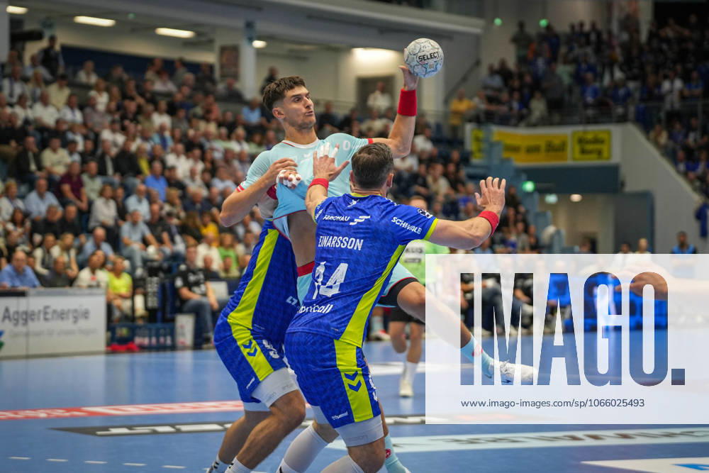 Daikin Handball Bundesliga, VfL Gummersbach MT Melsungen, 03 09 2025 Nikolaj Enderleit MT Melsungen, 4 , Daikin Handball Bundesliga, VfL Gummersbach MT Melsungen, 03 09 2025, Schwalbe Arena, Gummersbach, Germany