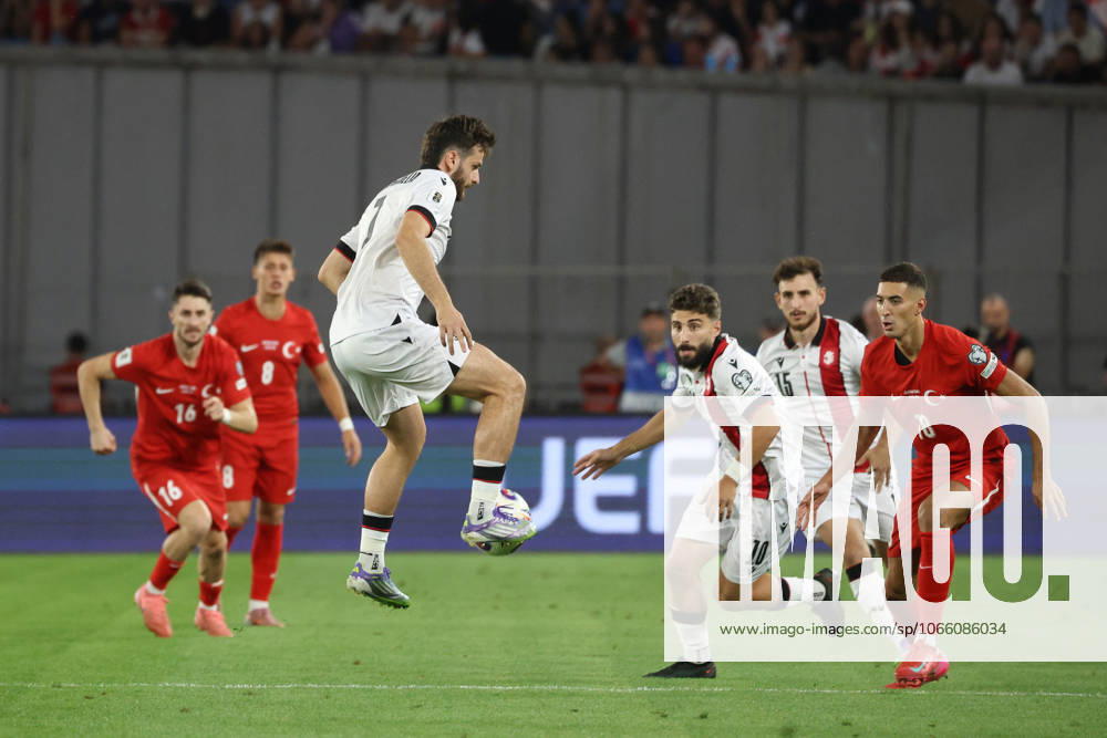 Khvicha Kvaratskhelia of Georgia during the World Cup Qualifying match between Georgia and Turkey at the The Boris Paitchadze Dinamo Arena on September 4, 2025 in Tbilisi, Georgia. Tbilisi Dinamo Arena named after Boris Paichadze, Akaki Tsereteli Avenue, Didube, Tbilisi, 0154, Georgia Georgia