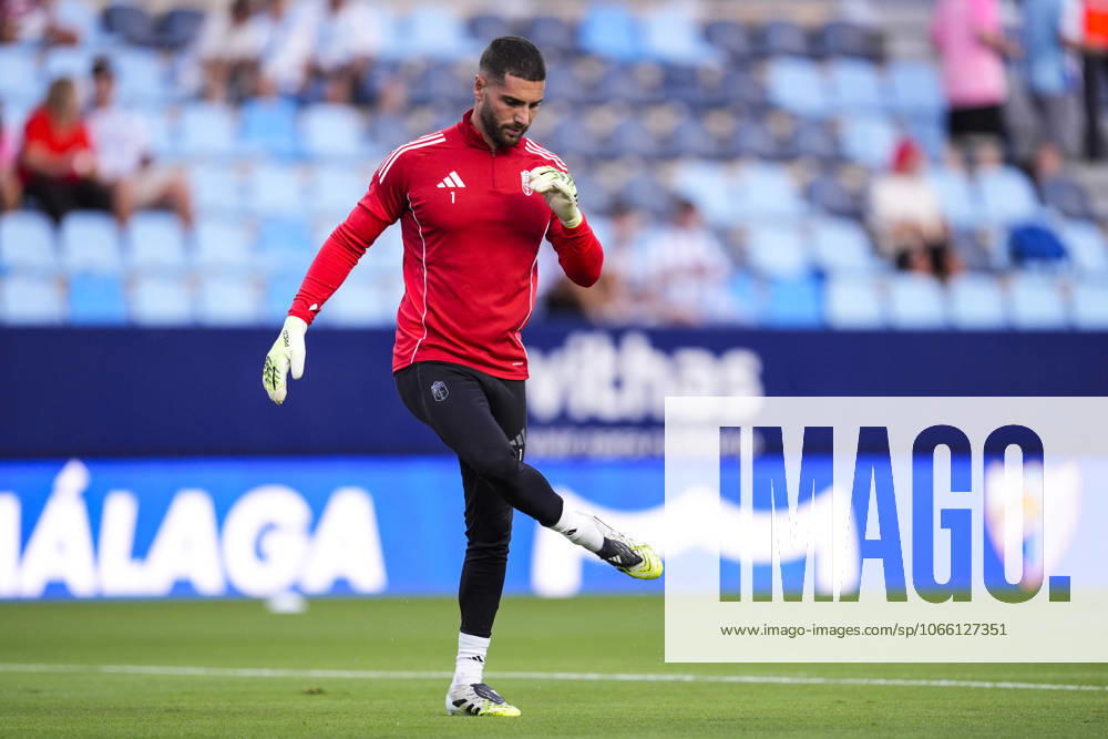 Luca Zidane of Granada CF warms up during the Spanish league, LaLiga Hypermotion, football match played between Malaga CF and Granada CF at La Rosaleda stadium on September 6, 2025, in Malaga, Spain. Malaga SPAIN - ZUMAa181 20250906_zaa_a181_088