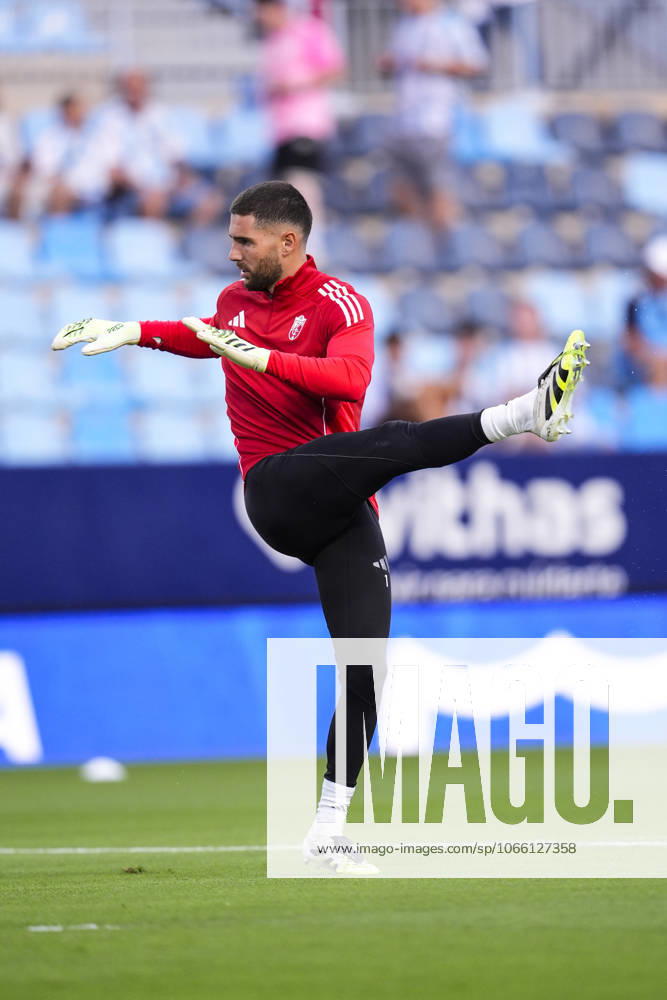 Luca Zidane of Granada CF warms up during the Spanish league, LaLiga Hypermotion, football match played between Malaga CF and Granada CF at La Rosaleda stadium on September 6, 2025, in Malaga, Spain. Malaga SPAIN - ZUMAa181 20250906_zaa_a181_089