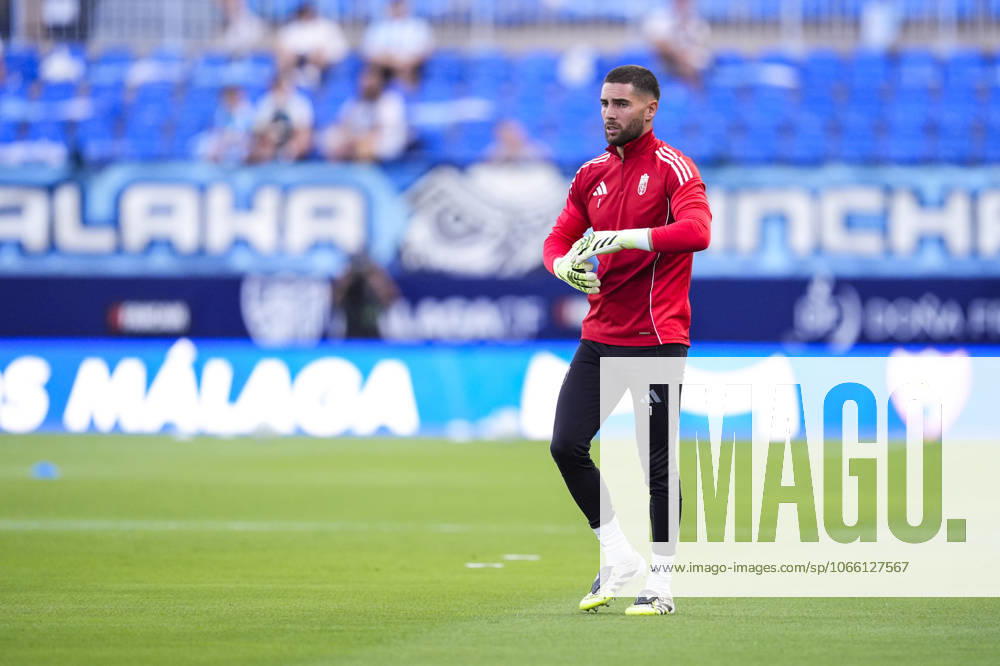 Luca Zidane of Granada CF warms up during the Spanish league, LaLiga Hypermotion, football match played between Malaga CF and Granada CF at La Rosaleda stadium on September 6, 2025, in Malaga, Spain. Malaga SPAIN - ZUMAa181 20250906_zaa_a181_097