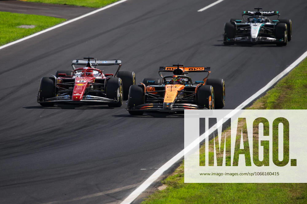 F1 - ITALIAN GRAND PRIX 2025 16 LECLERC Charles (mco), Scuderia Ferrari SF-25, action, 81 PIASTRI Oscar (aus), McLaren F1 Team MCL39, action during the 2025 Formula 1 Pirelli Grand Premio dItalia, 2025 Italian Grand Prix, 16th round of the 2025 FIA Formula One World Championship, WM, Weltmeisterschaft from September 5 to 7, 2025 on the Autodromo Nazionale Monza, in Monza, Italy - MonzaItaly