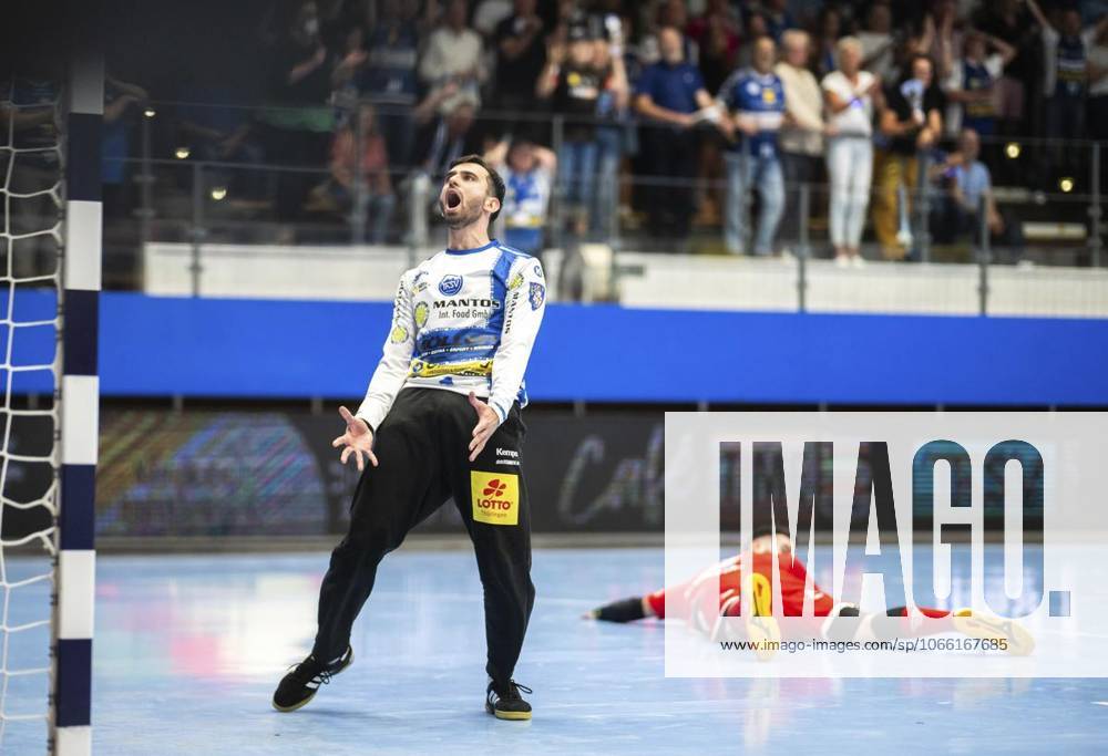 DAIKIN HBL HANDBALL MEN 1 BL 3 GAME DAY THSV EISENACH MT MELSUNGEN p 07 09 2025 Eisenach DAIKIN HBL Handball 1 Bundesliga Herren Saison 2025 2026 3 Spieltag Werner Assmann Halle ThSV Eisenach MT Melsungen im Foto Goalkeeper Matija Spikic 1 ThSV Eisenach Germany Thüringen Eisenach Copyright SaschaxFromm