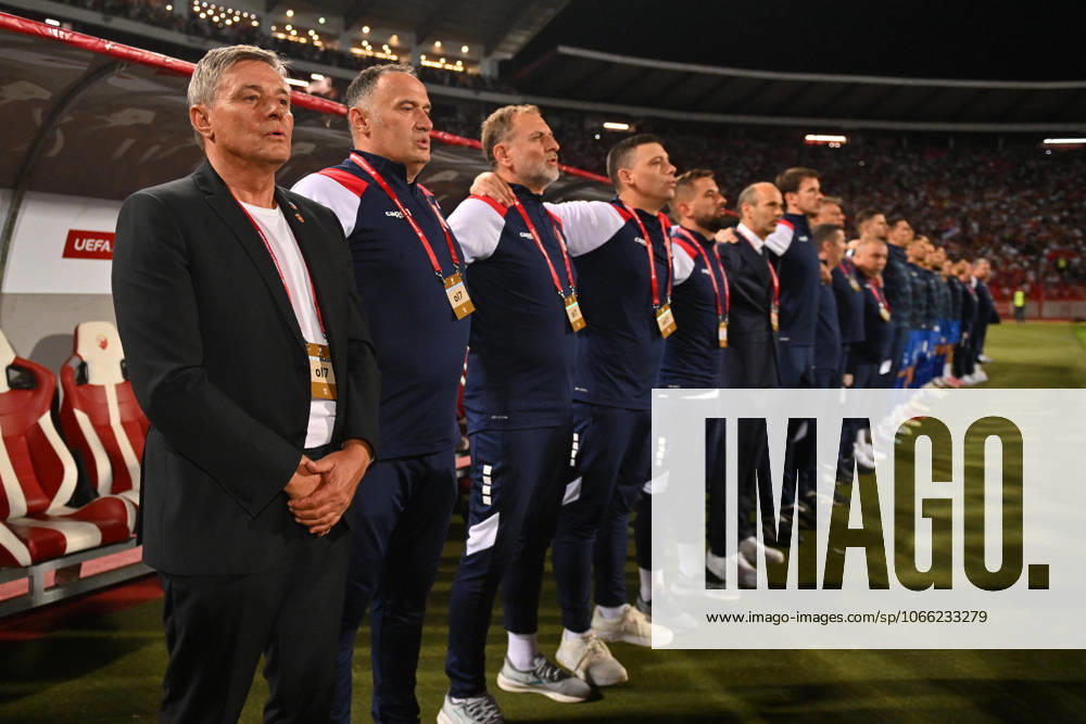 SERBIA vs ENGLAND DRAGAN STOJKOVIC PIKSI coach football Serbia vs England FIFA World Cup, WM, Weltmeisterschaft, Fussball qualification match at Rajko Mitic stadium, Belgrade 09.09.2025 Foto: FOOTBALL, SERBIA, ENGLAND, FIFA WORLD CUP QUALIFICATIONS MATCH Beograd Rajko Mitic stadium Serbia