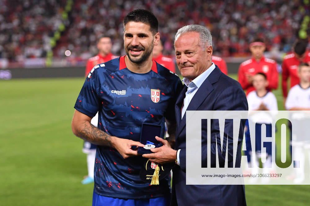 SERBIA vs ENGLAND ALEKSANDAR MITROVIC football Serbia vs England FIFA World Cup, WM, Weltmeisterschaft, Fussball qualification match at Rajko Mitic stadium, Belgrade 09.09.2025 Foto: FOOTBALL, SERBIA, ENGLAND, FIFA WORLD CUP QUALIFICATIONS MATCH Beograd Rajko Mitic stadium Serbia