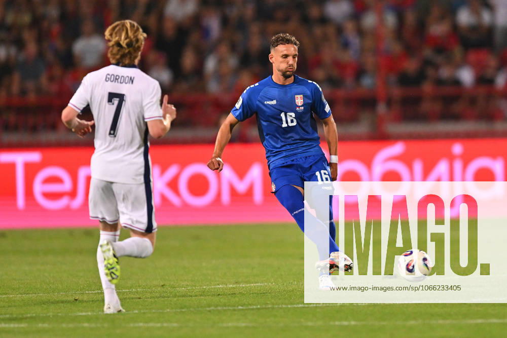 SERBIA vs ENGLAND STRAHINJA ERAKOVIC football Serbia vs England FIFA World Cup, WM, Weltmeisterschaft, Fussball qualification match at Rajko Mitic stadium, Belgrade 09.09.2025 Foto: FOOTBALL, SERBIA, ENGLAND, FIFA WORLD CUP QUALIFICATIONS MATCH Beograd Rajko Mitic stadium Serbia