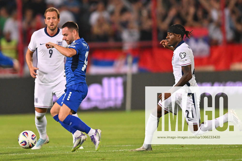 SERBIA vs ENGLAND ANDRIJA ZIVKOVIC football Serbia vs England FIFA World Cup, WM, Weltmeisterschaft, Fussball qualification match at Rajko Mitic stadium, Belgrade 09.09.2025 Foto: FOOTBALL, SERBIA, ENGLAND, FIFA WORLD CUP QUALIFICATIONS MATCH Beograd Rajko Mitic stadium Serbia