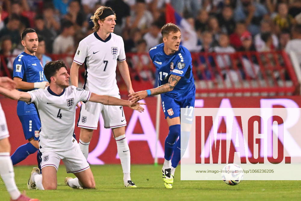 SERBIA vs ENGLAND IVAN ILIC football Serbia vs England FIFA World Cup, WM, Weltmeisterschaft, Fussball qualification match at Rajko Mitic stadium, Belgrade 09.09.2025 Foto: FOOTBALL, SERBIA, ENGLAND, FIFA WORLD CUP QUALIFICATIONS MATCH Beograd Rajko Mitic stadium Serbia
