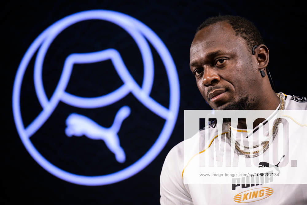 Former Jamaican athlete Usain Bolt at a press conference arranged by Puma ahead of the 2025 World Athletics Championships on September 11, 2025 in Tokyo Photo Joel Marklund BILDBYRAN kod JM JM0724 bbeng friidrott athletics friidrett 2025 world athletics championships world athletics championships tokyo 25 friidrotts vm friidretts vm vm presskonferens press conference Puma