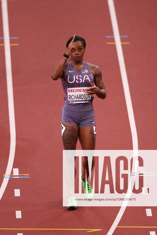 Day 1 - World Athletics Championships Tokyo 2025 Sha Carri Richardson (USA) participates in the World Athletics Championships 2025 at the National Stadium in Tokyo, Japan, on September 13, 2025. Tokyo Tokyo Japan