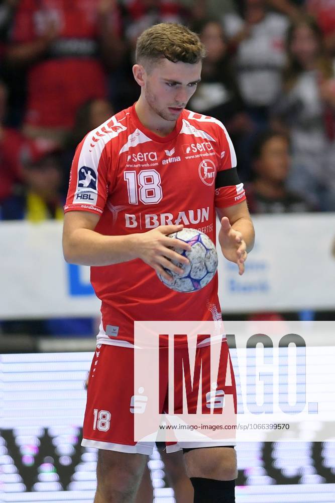 Florian Drosten MT Melsungen 18 , GER, MT Melsungen HC Erlangen, Handball, 1 Bundesliga, Matchday 4, Season 2025 2026, 12 09 2025, GER, MT Melsungen HC Erlangen, Handball, 1 Bundesliga, Matchday 4, Season 2025 2026, 12 09 2025 Kassel